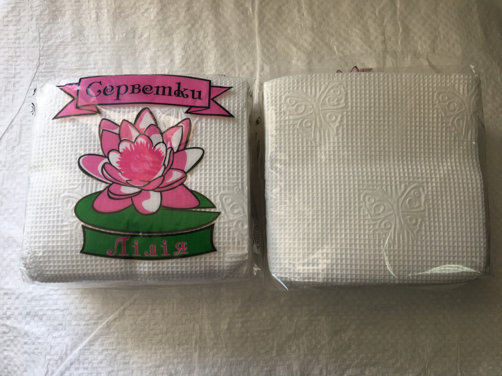 Однослойная бумажная салфетка 35 шт Павлоград - изображение 1