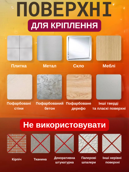 Гачки для кріплення гірлянд 20 шт прозорі самоклейки Perfect для декору та LED-стрічок Київ - фото 3