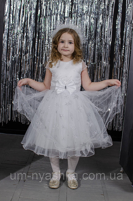 Платье Снежинка нарядное белое платье со снежинками Снежинка со снежинками Кривой Рог - изображение 8