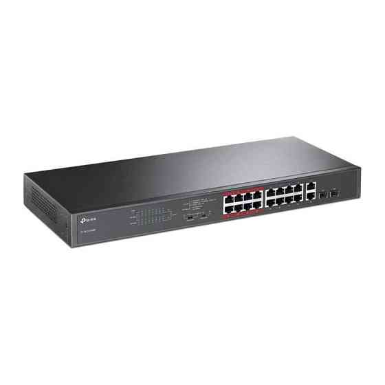 Комутатор TP-Link TL-SL1218MP (16xFE PoE+, 2xGE/SFP Combo, max PoE 192W) ( 19540 ) Харків