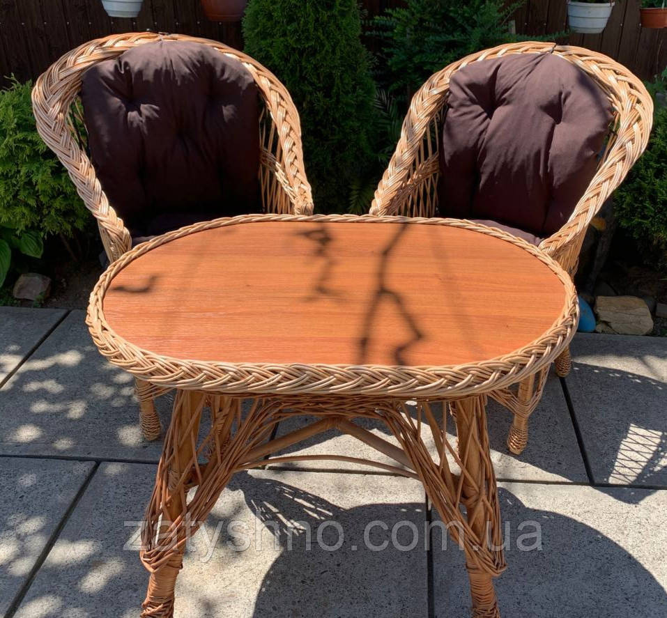 Мебель плетеная из лозы с накидками, ручной работы Киев - изображение 4