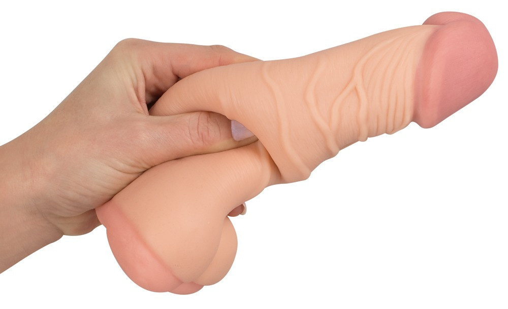 Насадка+мастурбатор - Nature Skin 2 in 1 Extension+Masturbator (+5 см) Sex Aura Київ - фото 5