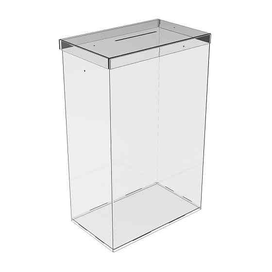 Ящик EKOSTAR без замка для сбора денег 400x150x250 мм. Объем 15 литров Киев