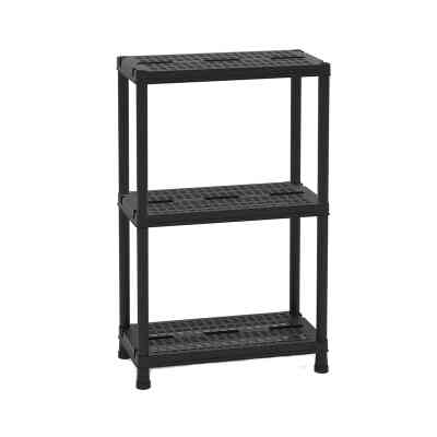 Стелаж Plastmeccanica Universal Vent пластиковий 3 полиці 60х30х95 см чорний (5684) Вінниця