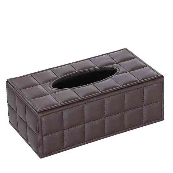 Органайзер для салфеток, салфетница, диспенсер под салфетки для дома,кухни ванной из искусственной кожи, коричневый Каменец-Подольский