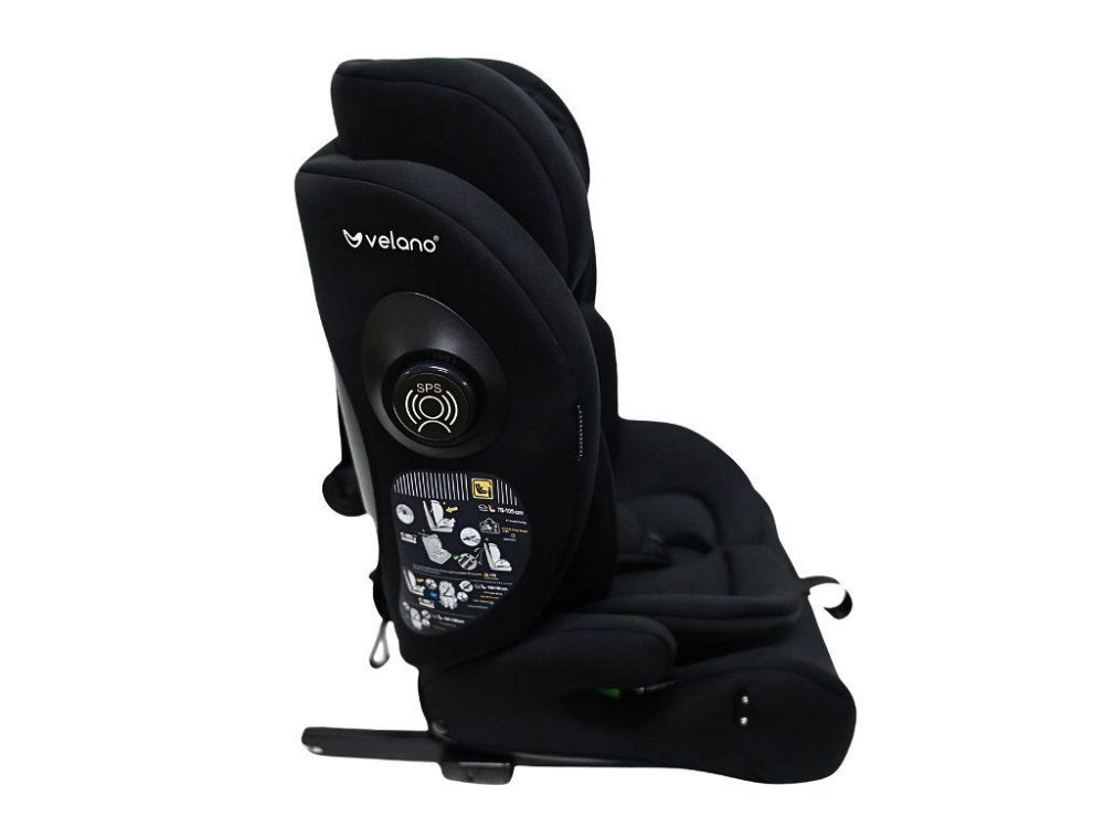Автокресло VELANO Flexo i-Size 76–150 см, ISOFIX + Top Tether/ремень, black Киев - изображение 4