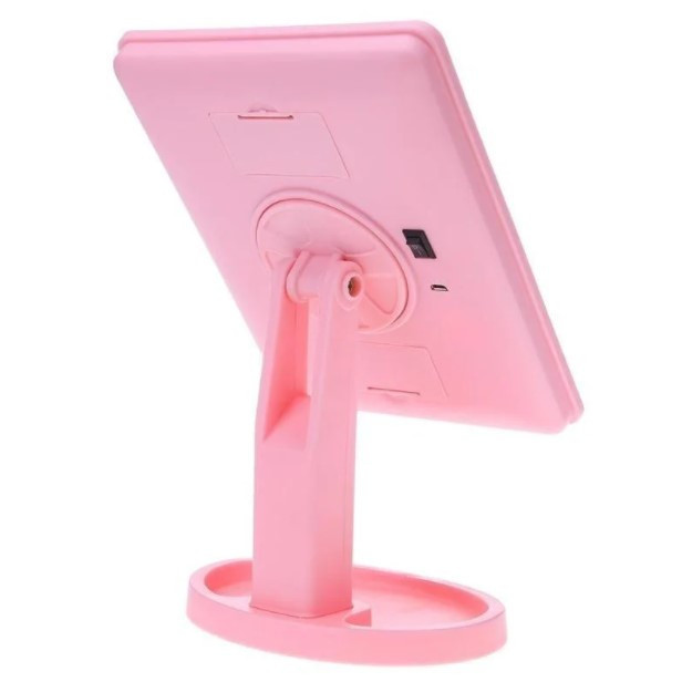 Столикове дзеркало з підсвіткою Large 16 LED Mirror 5308, рожеве. Вінниця - фото 3