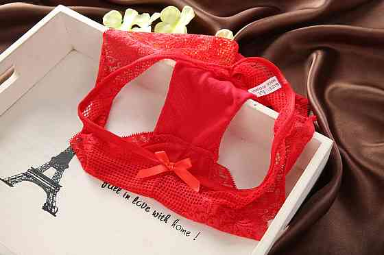 Комплект нижнего белья женский красный 80В Киев