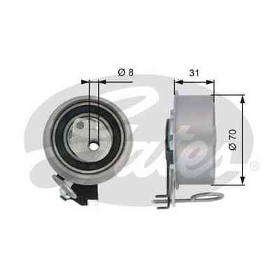 Ролик натяжителя ремня Gates T43135 Винница