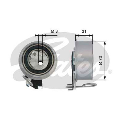 Ролик натягувача ременя Gates T43135 Вінниця - фото 1