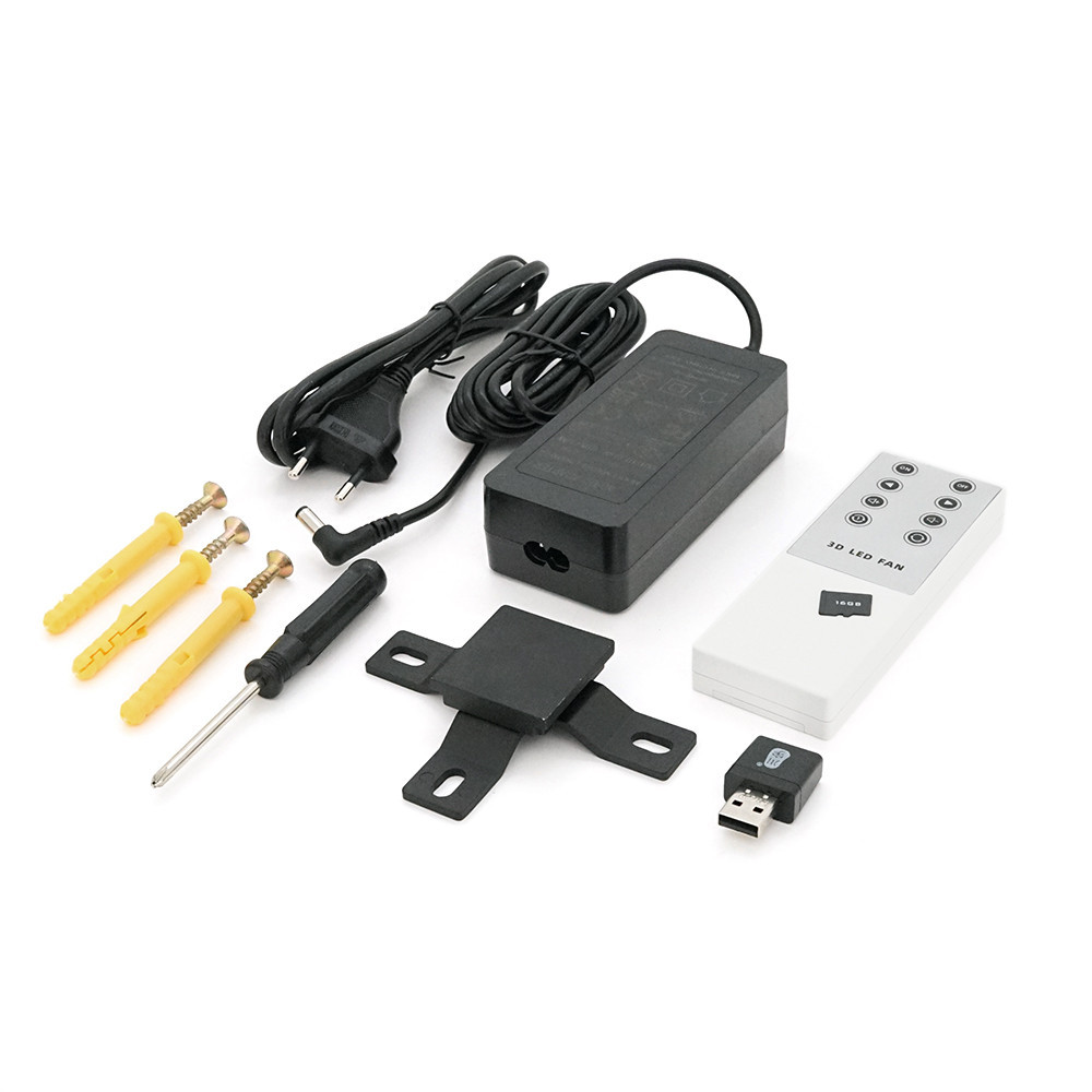 Світлодіодний голографічний проектор-голограма Merlion Z3, 12V/80W, 1152*1152dpi, угол обзора176°, LED: 4*288, 64*64cm Київ - фото 3