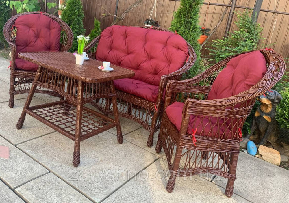 Комплект мебели садовой плетеной из лозы Киев - изображение 3