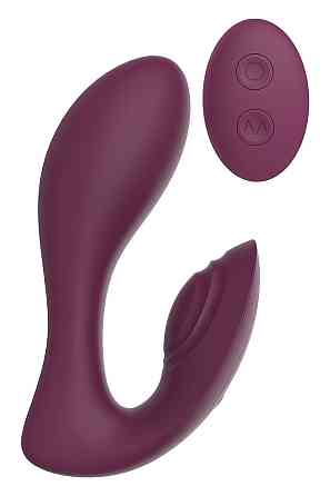 Вібратор подвійний стимуляцією з пультом керування Dream Toys Essentials Ultra Dual Vibe, фіолетовий Sex Aura Київ