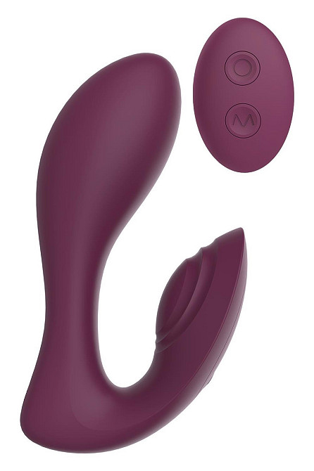 Вібратор подвійний стимуляцією з пультом керування Dream Toys Essentials Ultra Dual Vibe, фіолетовий Sex Aura Київ - фото 1