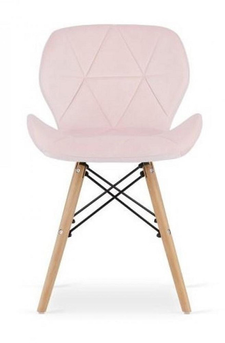 Крісло для кухні Bonro B-531 велюр сучасний стілець з м'яким сидінням Рожевий Київ - фото 2