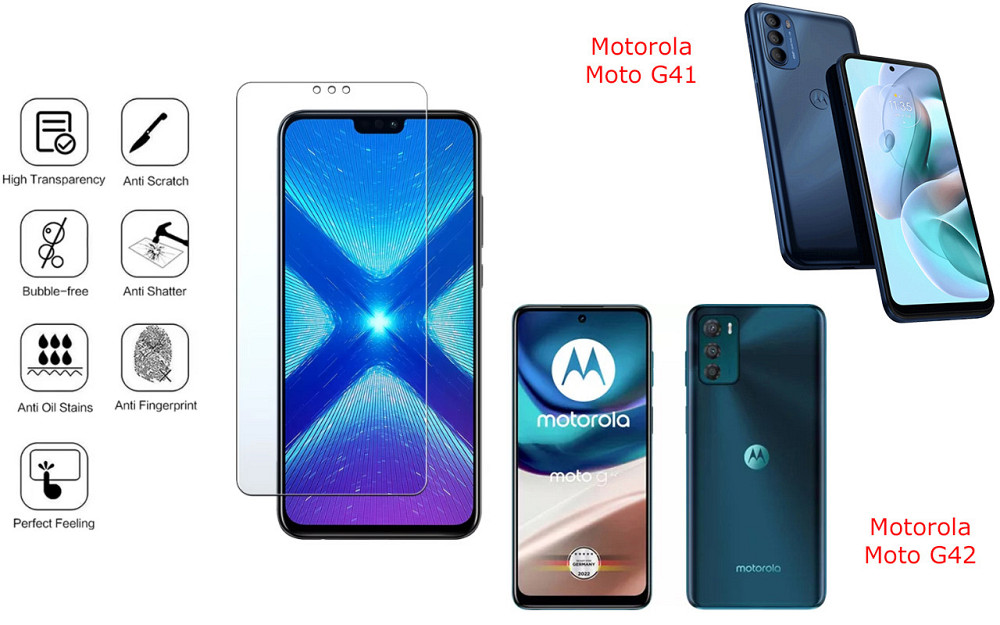 Защитное стекло NeoGlass для Motorola Moto G41, Moto G42 – ультрапрозрачное и устойчивое Киев - изображение 4