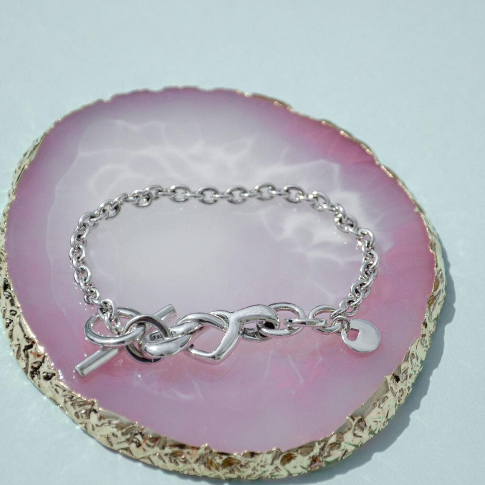 Срібний браслет для намистин Пандора  "Узи любові"  598100 MasterSem Київ - фото 3