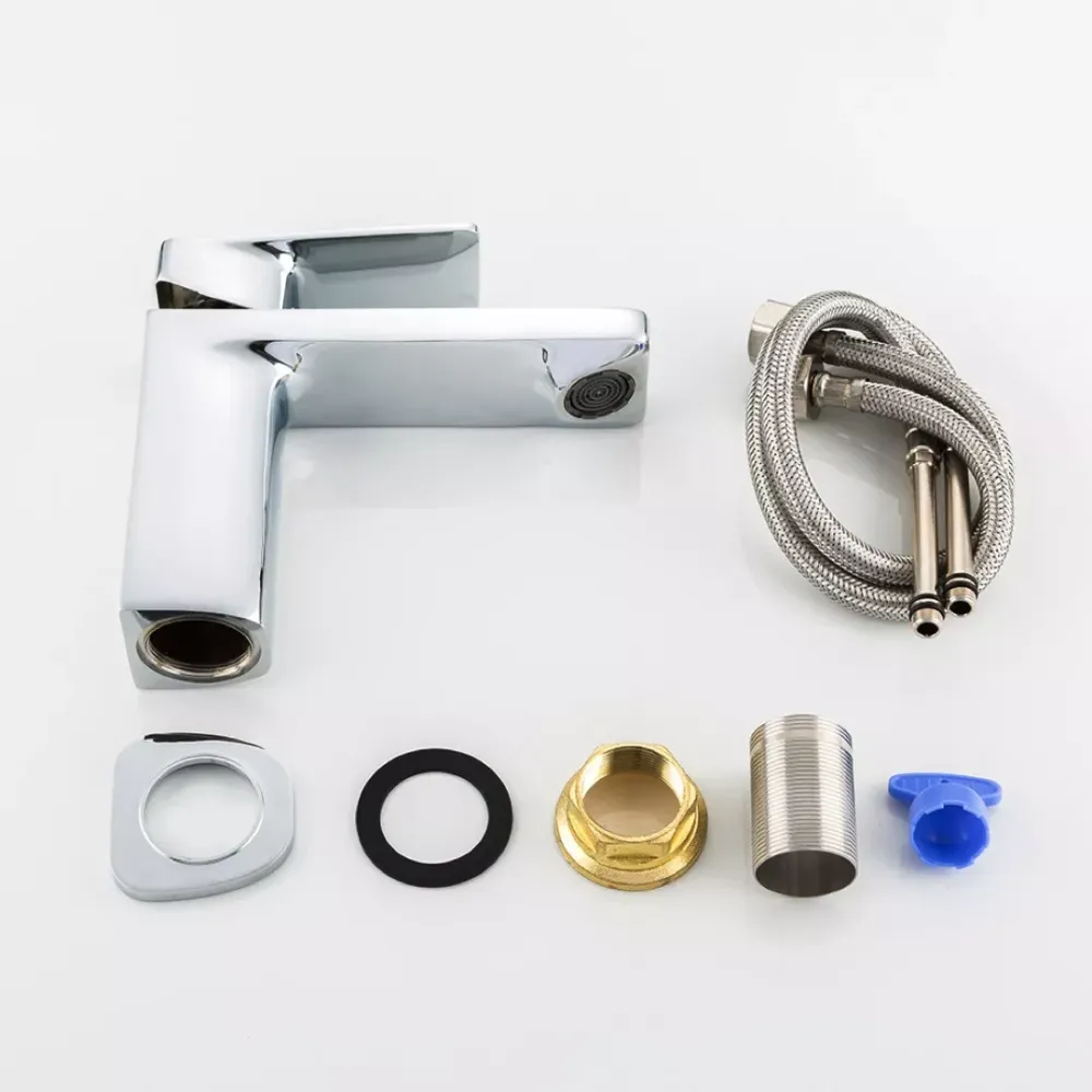 Змішувач для умивальника Frap F1046 хром Київ - фото 5