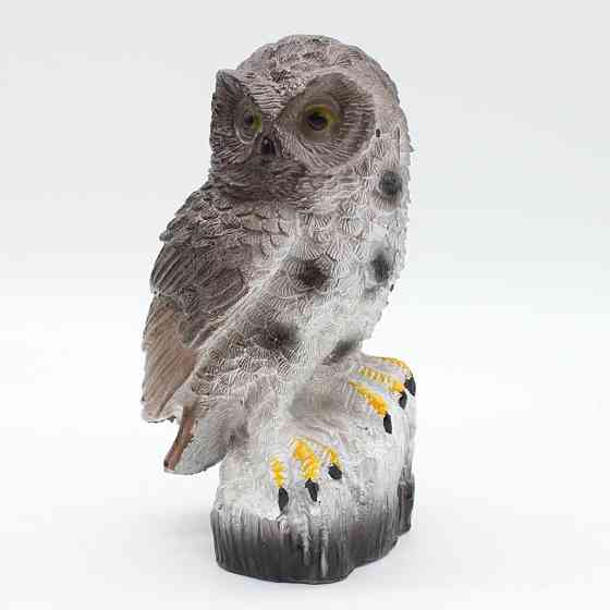 Садовий світильник на сонячній батареї 15,5см, "Сова" / Газонний ліхтар / Вуличний ліхтар у вигляді сови Київ
