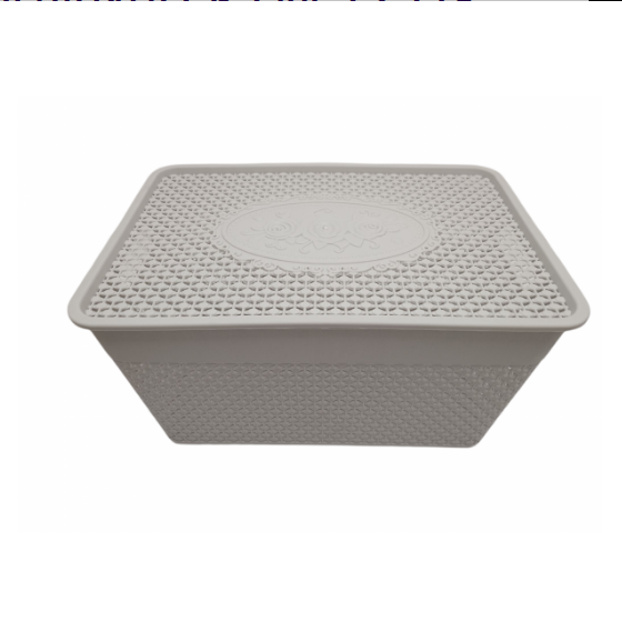 Кошик 34*23*18см з ручками з кришкою Плетінка Interos Житомир - фото 5