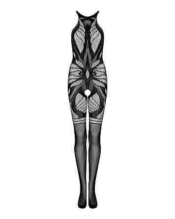 Сітчастий бодістокінг без рукавів Obsessive Bodystocking G331 S/M/L, black, з доступом Sex Aura Київ