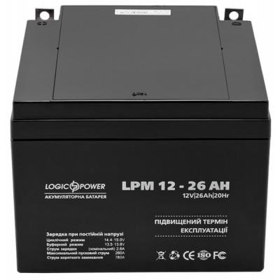Батарея к ИБП LogicPower LPM 12В 26Ач (4134) Винница - изображение 4