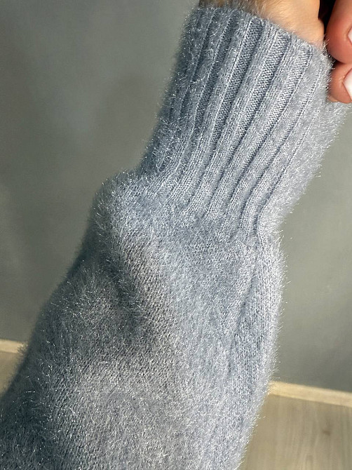 Светр жіночий Fancy Matinee 5977 ангора базовий, сірий, one size Київ - фото 17