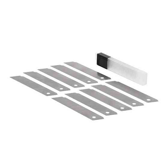 Комплект лез сегментних, 18 мм, 7 сегментів, 10 шт. INTERTOOL HT-0518 Київ