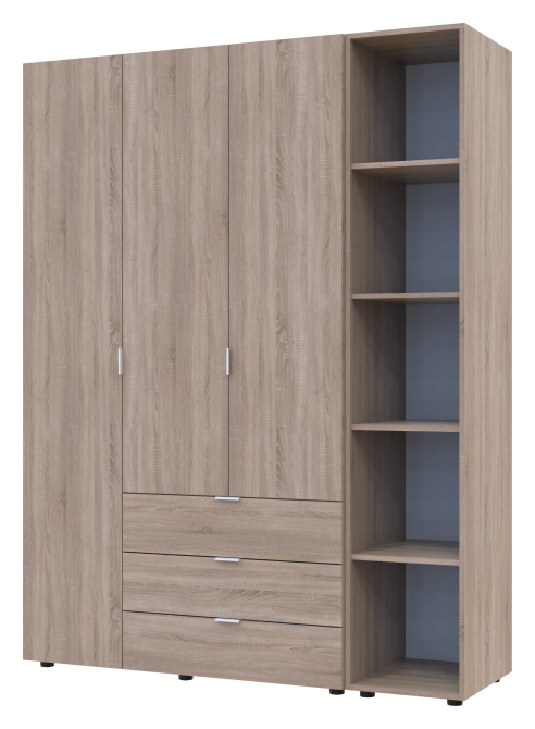 Комплект шаф для одягу Doros Гелар (2 шт.) 154,4х49,5х203,4 см Дуб сонома (DRS-011148) Дніпро - фото 1