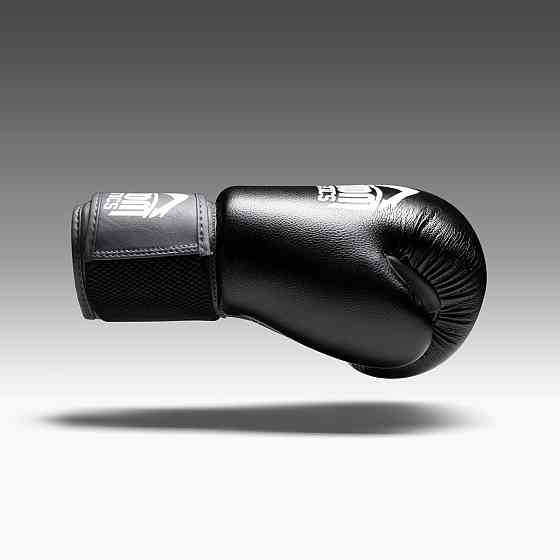 Боксерские перчатки для бокса и единоборств черные Phantom Ultra Black 16 унцій + КАПА Киев