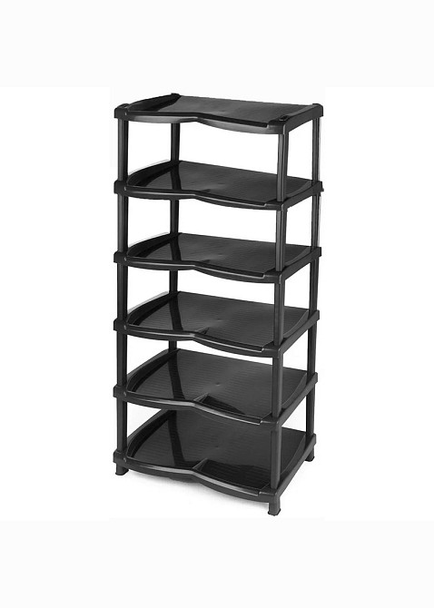 Полка для обуви чёрная 