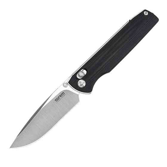 Ніж складаний туристичний SRM Terrier 258L-GB (9.3 см) D2 / G10 чорний Київ
