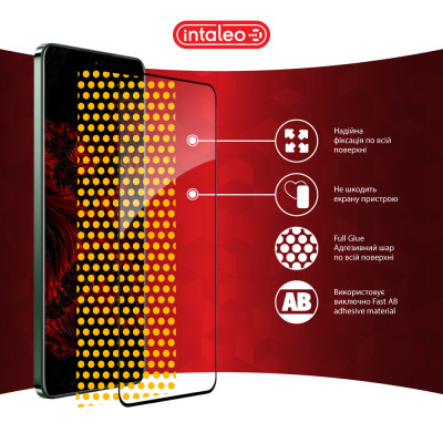 Стекло защитное Intaleo Full Glue Realme 12+ Black (1283126592485) Винница - изображение 7