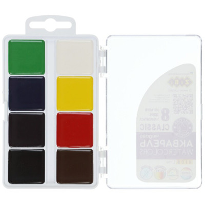 Фарби для малювання ZiBi KIDS Line -2 Classic акварельні, 8 кольорів (ZB.6582) Вінниця - фото 2