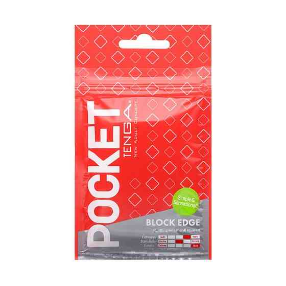 Мастурбатор TENGA Pocket Block Edge Sex Aura Київ