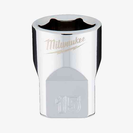 Головка хромированная метрическая 3/8'' MILWAUKEE, 15мм Одесса