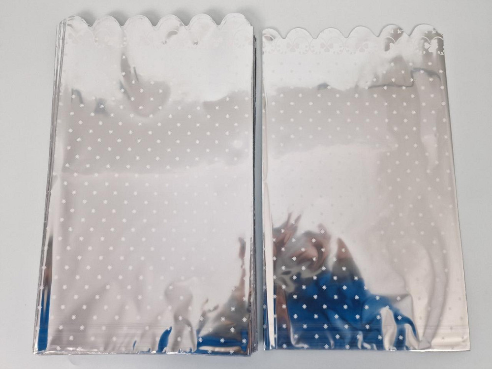 Пакет с рисунком для упаковки подарков   (20*35) №84 фольгированный 