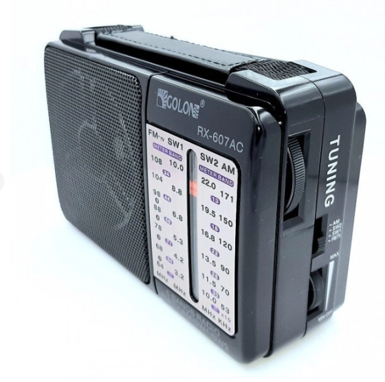 Радіоприймач GOLON RX 607 портативна колонка з FM USB SD підтримкою MP3 та потужним динаміком модель Одеса