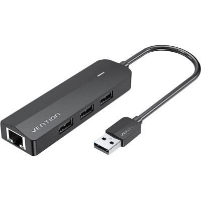 Концентратор Vention USB 2.0 to 3хUSB 2.0 + RJ45 100M Ethernet (CHPBB) Вінниця - фото 1
