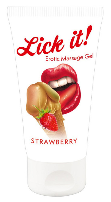 Оральне мастило Lick It! Strawberry 50 мл (веганська) Sex Aura Київ - фото 2