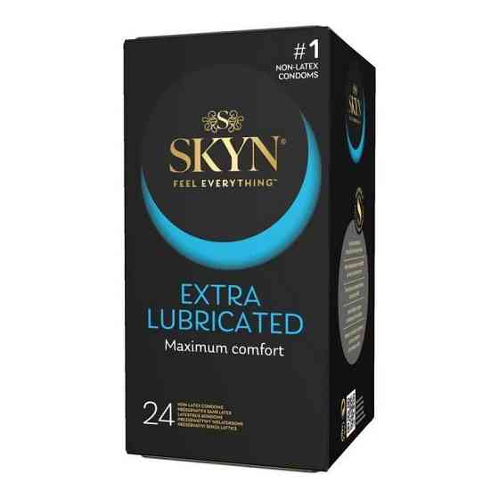 Безлатексные презервативы SKYN Extra Lubricated 24 шт, на 40 % больше смазки Sex Aura Киев