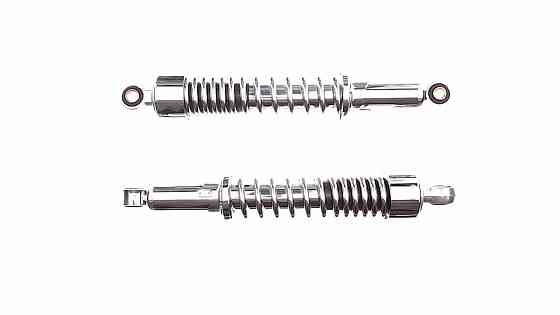 Амортизатори (пара) мотоцикл Ява 345mm, регульовані (хром) Мукачево