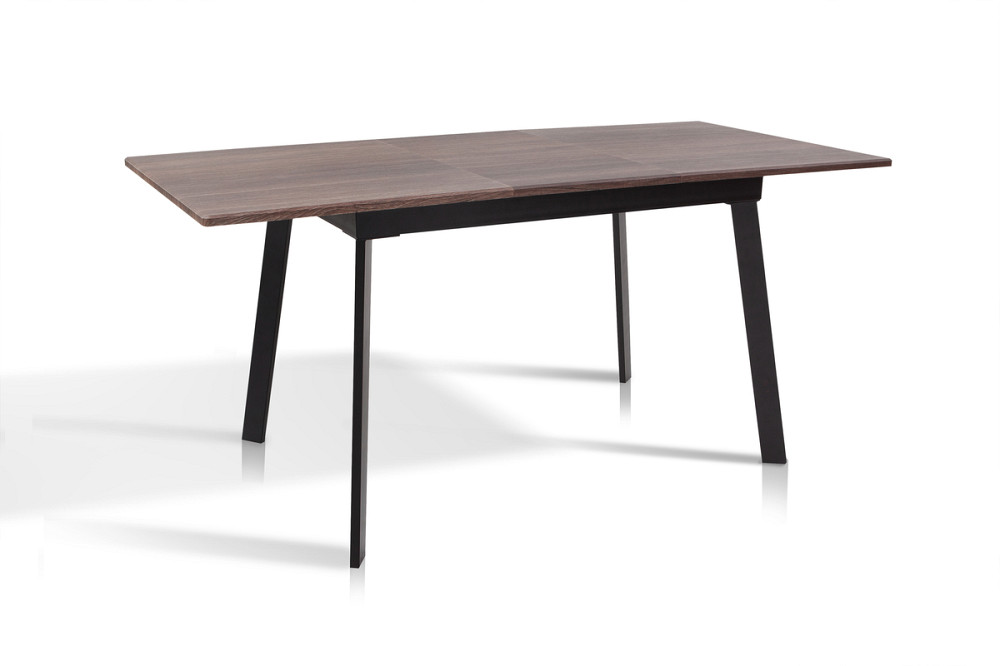 Стіл Етна 120(+40)*75 чорний метал/дуб ТК (горіх) Київ - фото 3