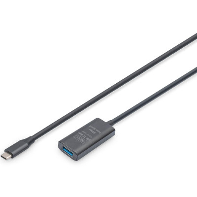 Дата кабель USB-С Male to USB-A Female 5.0m USB3.2 Gen1 Active 5G Digitus (DA-73110) Вінниця - фото 1