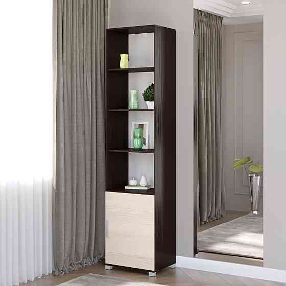 Шкаф-пенал открытый Эверест Бриз-14 венге + дуб молочный (DTM-2281) Днепр