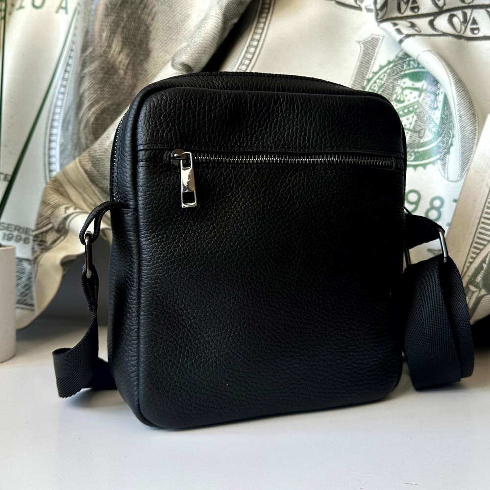 Сумка шкіряна через плече чоловіча Детройт Герб , сумка молодіжна для хлопця 21*19 смMasterSem Київ - фото 3