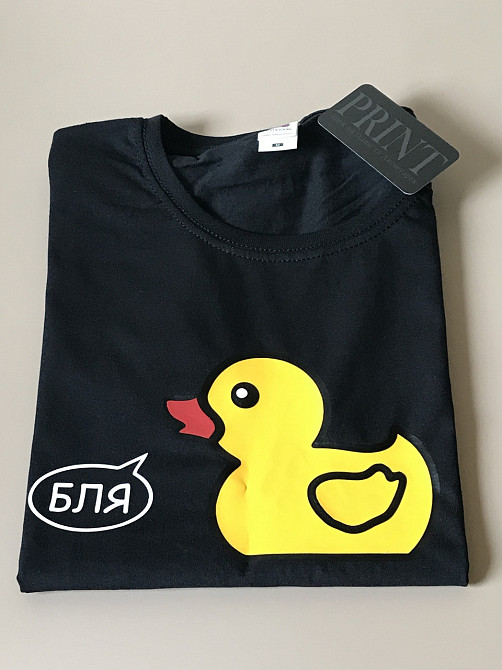 Женская\Мужская футболка 100% хлопок  с надписью  - БЛЯ Черновцы - изображение 5