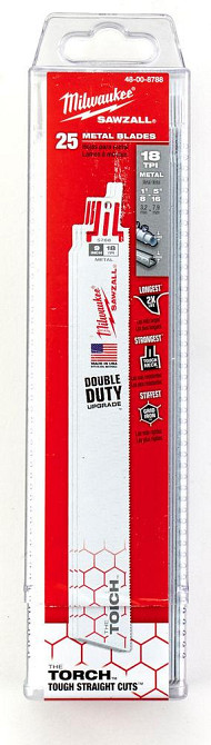 Полотно для шабельних пил TORCH MILWAUKEE, 230х1,4мм, (25шт), (метал) Одесса - изображение 1