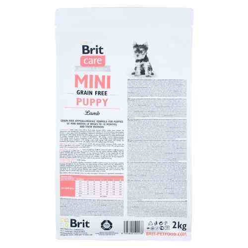 Сухий корм Brit Care GF Mini Puy для цуценят мініатюрних порід, з ягням, 2 кг Київ