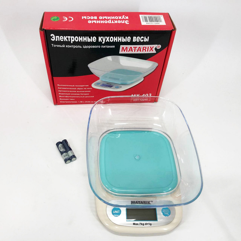 Ваги з чашею для кухні, Ваги для їжі кухонні Кухонні зважування на батарейках WD-41 Львів - фото 2